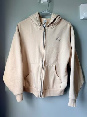 Accolade Full Zip Hoodie / Unisex XXS in macadamia